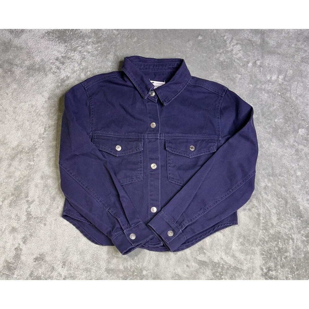 STOOSH Vintage Denim Jacket Evening Blue Snap Front Classic Fit Medium New w/Tag